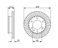 BOSCH Brzdov kotou - 289 mm BO 0986479711, 0 986 479 711