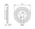 BOSCH Brzdov kotou - 312 mm BO 0986479723, 0 986 479 723