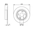 BOSCH Brzdov kotou - 282 mm BO 0986479738, 0 986 479 738