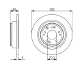 BOSCH Brzdov kotou - 305 mm BO 0986479740, 0 986 479 740