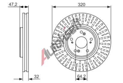 BOSCH Brzdov kotou - 320 mm BO 0986479741, 0 986 479 741