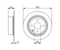 BOSCH Brzdov kotou - 292 mm BO 0986479742, 0 986 479 742