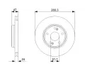 BOSCH Brzdov kotou - 280 mm BO 0986479743, 0 986 479 743