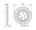 BOSCH Brzdov kotou - 296 mm BO 0986479744, 0 986 479 744