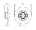 BOSCH Brzdov kotou s loiskem - 237 mm BO 0986479759, 0 986 479 759