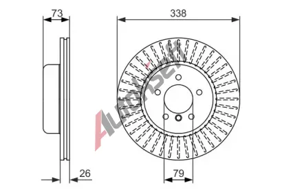 BOSCH Brzdov kotou - 338 mm BO 0986479773, 0 986 479 773