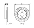 BOSCH Brzdov kotou - 231 mm BO 0986479778, 0 986 479 778