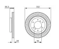 BOSCH Brzdov kotou - 332 mm BO 0986479782, 0 986 479 782