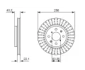 BOSCH Brzdov kotou - 256 mm BO 0986479788, 0 986 479 788