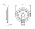 BOSCH Brzdov kotou - 272 mm BO 0986479789, 0 986 479 789