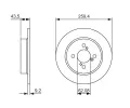 BOSCH Brzdov kotou - 259 mm BO 0986479792, 0 986 479 792