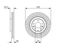 BOSCH Brzdov kotou - 320 mm BO 0986479795, 0 986 479 795