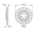 BOSCH Brzdov kotou - 288 mm BO 0986479914, 0 986 479 914