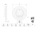 BOSCH Brzdov kotou - 300 mm BO 0986479974, 0 986 479 974