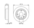 BOSCH Brzdov kotou - 258 mm BO 0986479985, 0 986 479 985