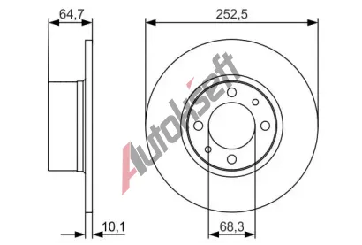 BOSCH Brzdov kotou BO 0986479988, 0 986 479 988