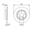 BOSCH Brzdov kotou - 295 mm BO 0986479A04, 0 986 479 A04