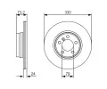 BOSCH Brzdov kotou - 330 mm BO 0986479A06, 0 986 479 A06