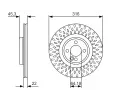 BOSCH Brzdov kotou - 316 mm BO 0986479A07, 0 986 479 A07