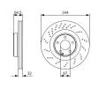 BOSCH Brzdov kotou - 344 mm BO 0986479A17, 0 986 479 A17