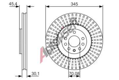 BOSCH Brzdov kotou - 345 mm BO 0986479A24, 0 986 479 A24