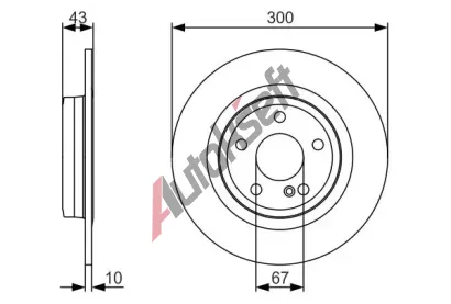 BOSCH Brzdov kotou - 300 mm BO 0986479A38, 0 986 479 A38