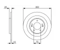 BOSCH Brzdov kotou - 300 mm BO 0986479A46, 0 986 479 A46
