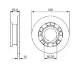 BOSCH Brzdov kotou - 288 mm BO 0986479A50, 0 986 479 A50