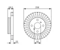 Brzdov kotou BOSCH ‐ BO 0986479A63