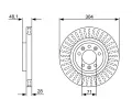BOSCH Brzdov kotou - 256 mm BO 0986479A89, 0 986 479 A89
