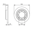 BOSCH Brzdov kotou - 302 mm BO 0986479A93, 0 986 479 A93