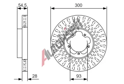 BOSCH Brzdov kotou - 300 mm BO 0986479B11, 0 986 479 B11