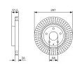 BOSCH Brzdov kotou - 297 mm BO 0986479B15, 0 986 479 B15