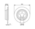 BOSCH Brzdov kotou - 302 mm BO 0986479B19, 0 986 479 B19