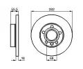 BOSCH Brzdov kotou - 282 mm BO 0986479B54, 0 986 479 B54