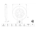 BOSCH Brzdov kotou - 296 mm BO 0986479C04, 0 986 479 C04