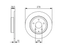 BOSCH Brzdov kotou - 278 mm BO 0986479C22, 0 986 479 C22