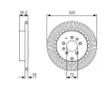 BOSCH Brzdov kotou - 325 mm BO 0986479C30, 0 986 479 C30