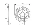 BOSCH Brzdov kotou - 294 mm BO 0986479C31, 0 986 479 C31