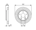 BOSCH Brzdov kotou - 302 mm BO 0986479C38, 0 986 479 C38