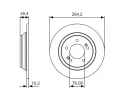 BOSCH Brzdov kotou - 284 mm BO 0986479C39, 0 986 479 C39