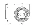 BOSCH Brzdov kotou - 280 mm BO 0986479C40, 0 986 479 C40