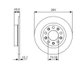BOSCH Brzdov kotou - 264 mm BO 0986479C41, 0 986 479 C41