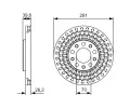BOSCH Brzdov kotou - 281 mm BO 0986479C42, 0 986 479 C42
