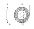 BOSCH Brzdov kotou - 315 mm BO 0986479C46, 0 986 479 C46