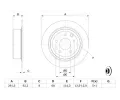 BOSCH Brzdov kotou - 292 mm BO 0986479C60, 0 986 479 C60