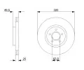 BOSCH Brzdov kotou - 320 mm BO 0986479C75, 0 986 479 C75