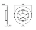 BOSCH Brzdov kotou - 280 mm BO 0986479C79, 0 986 479 C79