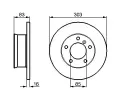 BOSCH Brzdov kotou - 303 mm BO 0986479C84, 0 986 479 C84