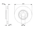 BOSCH Brzdov kotou - 316 mm BO 0986479C85, 0 986 479 C85